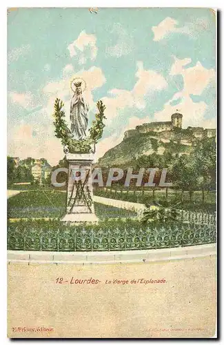 Cartes postales Lourdes La Vierge de l'Esplanade