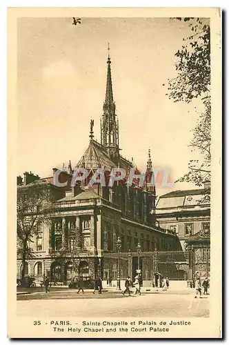 Ansichtskarte AK Paris Sainte Chapelle et Palais de Justice