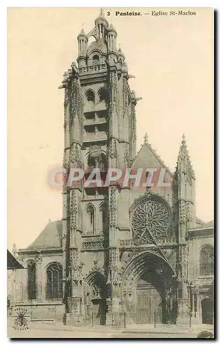 Cartes postales Pontoise Eglise St Maclou