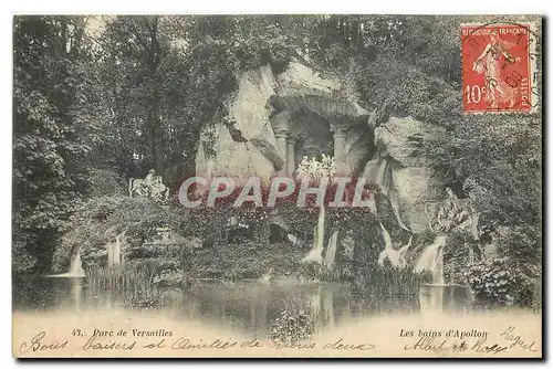 Cartes postales Parc de Versailles Les bains d'Apollon