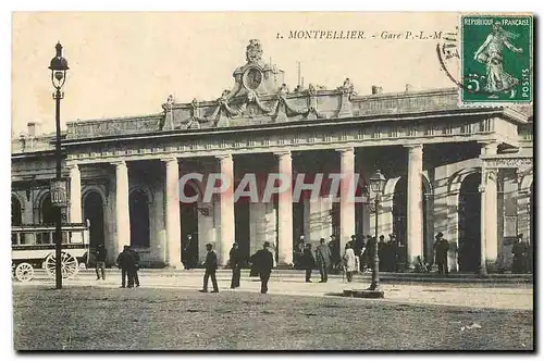 Cartes postales Montpellier Gare P L M