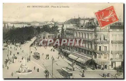 Cartes postales Montpellier Place de la comedie