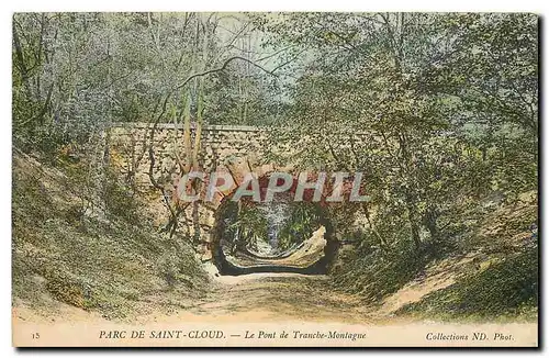 Ansichtskarte AK Parc de Saint cloud le Pont de Tranche Montagne