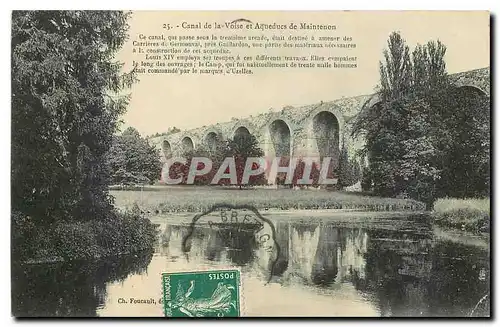 Cartes postales Canal de la Voise et Aqueducs de Maintenon