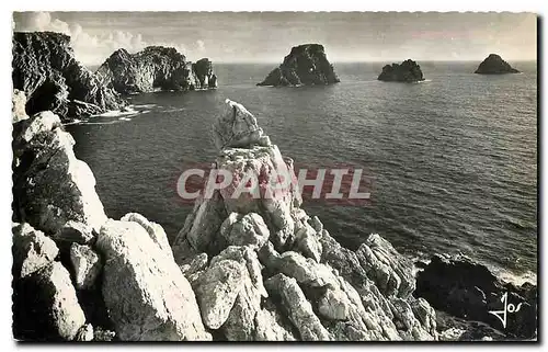 Ansichtskarte AK Breatgne Camaret Finistere pointe de Pen Hir les Tas de Pois vus de la Salle Verte