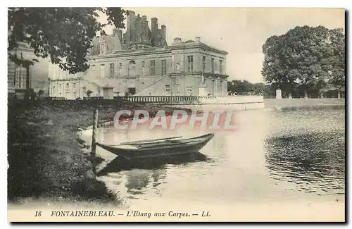 Cartes postales Fontainebleau l'Etang aux Carpes