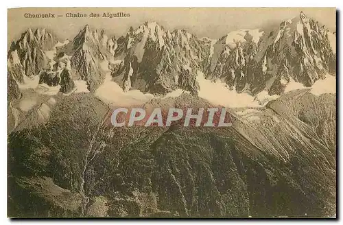 Ansichtskarte AK Chamonix Chaine des Aiguilles