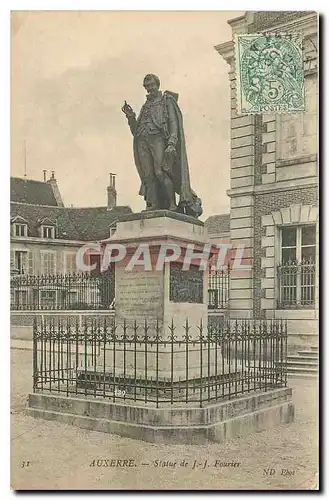 Cartes postales Auxerre Statue de J J Fourier