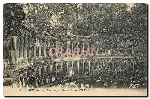 Cartes postales Paris Parc Monceau la Colonnade