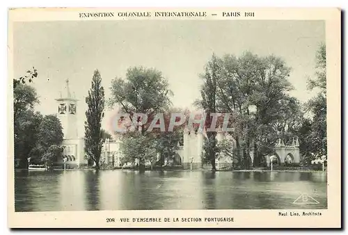 Cartes postales Exposition coloniale internationale Paris 1931 vue d'ensemble de la section portugaise