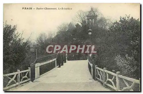 Ansichtskarte AK Paris Buttes Chaumont le Belvedere