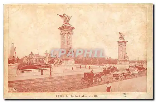 Cartes postales Paris Le Pont Alexandre III