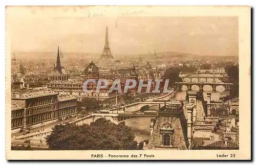 Cartes postales Paris Panorama des 7 Ponts