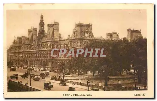 Cartes postales Paris L'Hotel de Ville