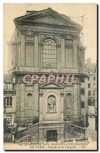 Ansichtskarte AK Le Seminaire des Missions etrangeres de Paris Facade de la Chapelle