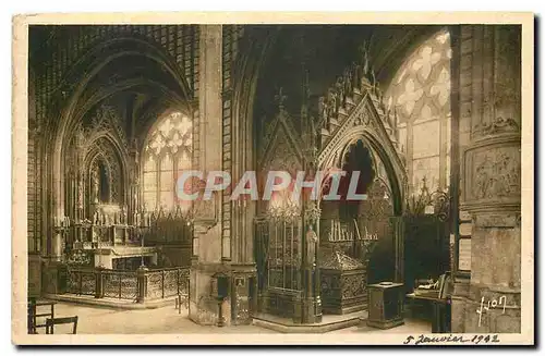 Cartes postales Paris Eglise St Etienne du Mont Le Tombeau et l'Autel de Ste Genevieve