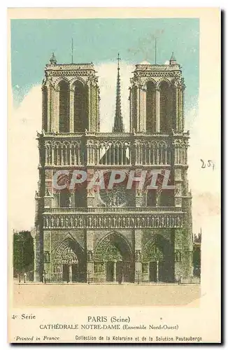 Cartes postales Paris Seine Cathedrale Notre Dame Ensemble Nord Ouest