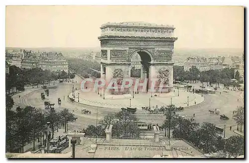 Cartes postales Paris L'Arc de Triomphe