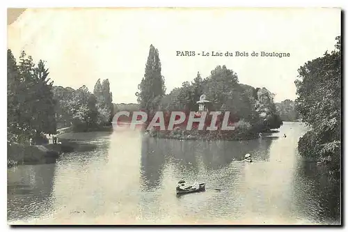 Cartes postales Paris Le Lac du Bois de Boulogne