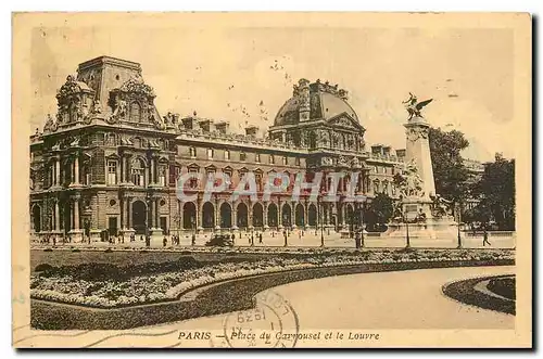 Cartes postales Paris Place du Carrousel et le Louvre