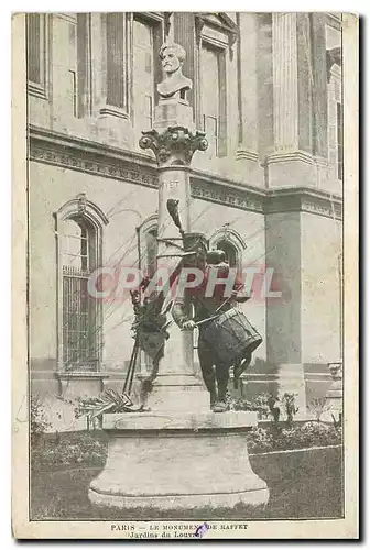 Cartes postales Paris le monument de Saffet Jardin du louvre