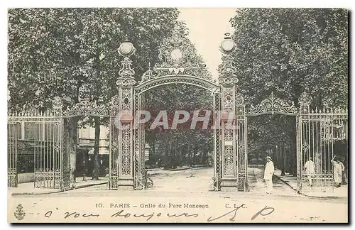 Ansichtskarte AK Paris Grille du Parc Monceau