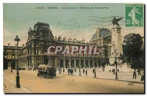 Cartes postales Paris le Louvre Statue de Gambetta