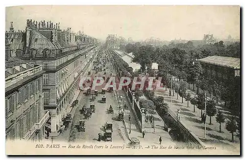 Ansichtskarte AK Paris Rue de Rivoli vers le Louvre