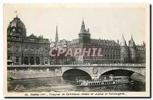 Ansichtskarte AK Paris Ier Tribunal de Commerce Palais de Justice et Conciergerie