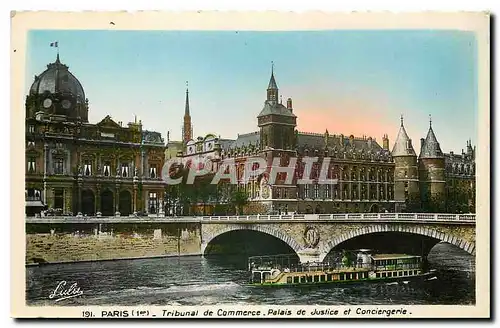 Cartes postales Paris Ier Tribunal de Commerce Palais de Justice et Conciergerie