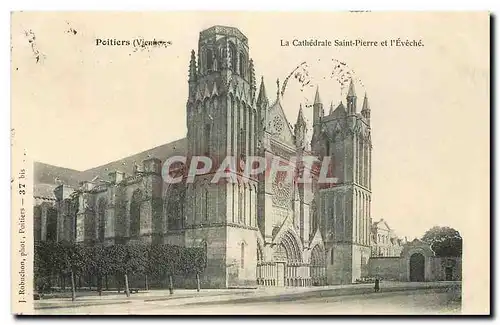 Cartes postales Poitiers Vienne la Cathedrale Saint Pierre et l'Eveche