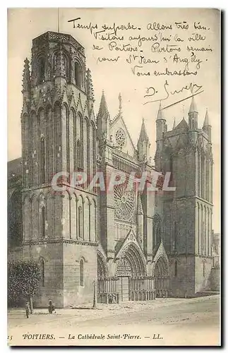 Cartes postales Poitiers la Cathedrale Saint Pierre