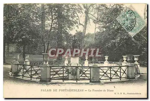 Ansichtskarte AK Palais de Fontainebleau la Fontaine de Diane