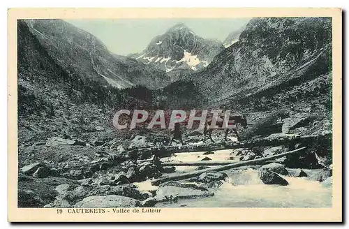 Ansichtskarte AK Cauterets Vallee de Lutour Ane Mule