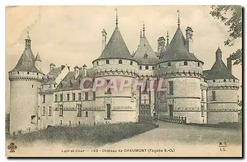 Ansichtskarte AK Loir et Cher Chateau de Chaumont Facade S O