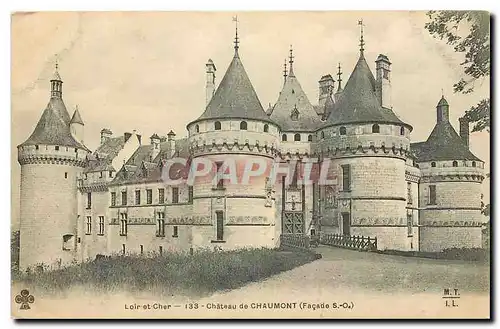 Cartes postales Loir et Cher Chateau de Chaumont Facade S O