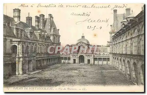 Ansichtskarte AK Palais de Fontainebleau vue du Parterre