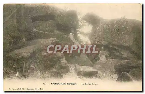 Cartes postales Fontainebleau Barbizon la Roche Brisee Enfants