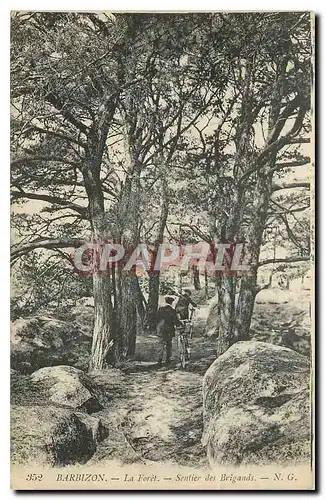 Cartes postales Barbizon la Foret Sentier des Brigands