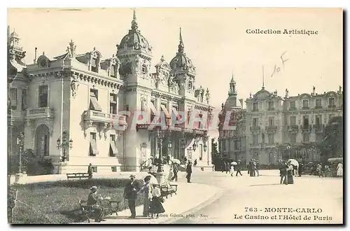 Cartes postales Collection Artistique Monte Carlo le Casino et l'Hotel de Paris