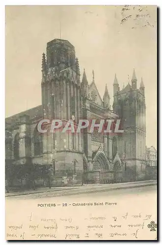 Cartes postales Poitiers Cathedrale Saint Pierre