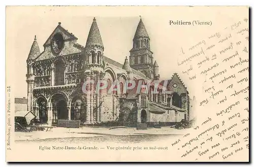 Ansichtskarte AK Poitiers Vienne Eglise Notre Dame la Grande vue generale prise au Sud Ouest