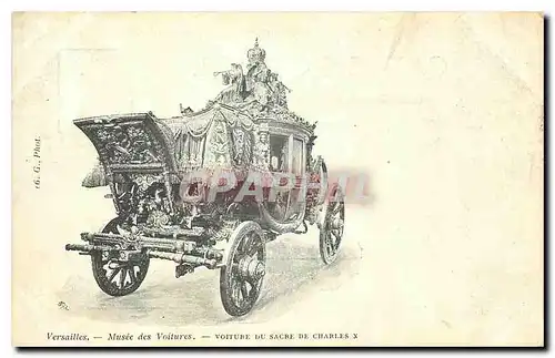 Cartes postales Versailles Musee des Voitures Voiture du Sacre de Charles V