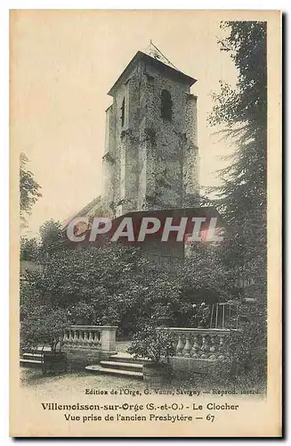 Cartes postales Villemoisson sur Orge S et O le Clocher vue prise de l'ancien Presbytere