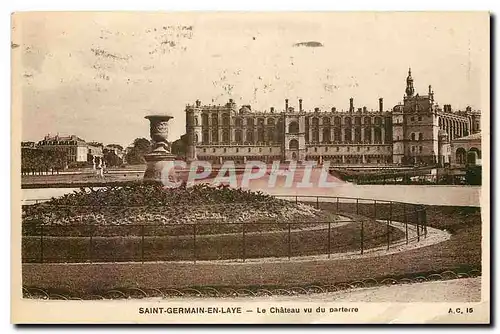 Cartes postales Saint Germain en Laye le Chateau vu du Parterre