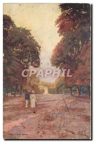 Cartes postales Saint Cloud le Parc Dans le parc etait difie le Chateau