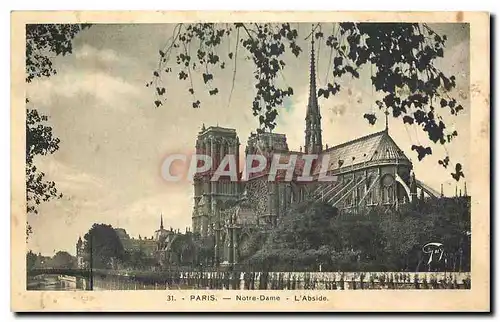 Ansichtskarte AK Paris Notre Dame l'Abside