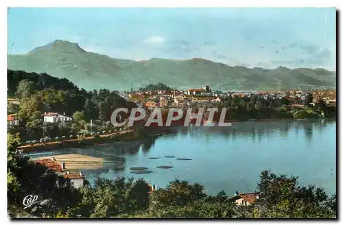 Cartes postales Hendaye Frontiere Franci Espagnole vue generale et les 3 Couronnes