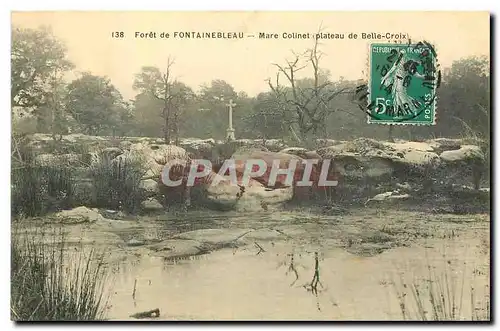 Ansichtskarte AK Foret de Fontainebleau Mare Colinet Plateau de Belle Croix