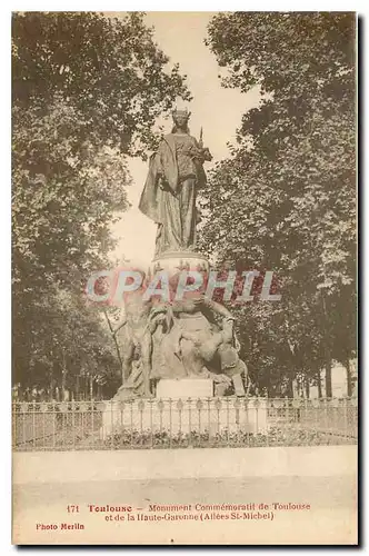 Ansichtskarte AK Toulouse Monument Commemoratif de Toulouse et de la Haute Garonne Allees St Michel